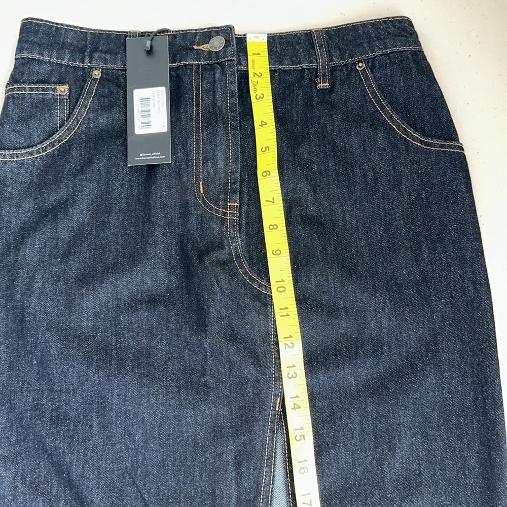NWT Lioness Dark Blue Denim Skirt Size Small. - Picture 7 of 14